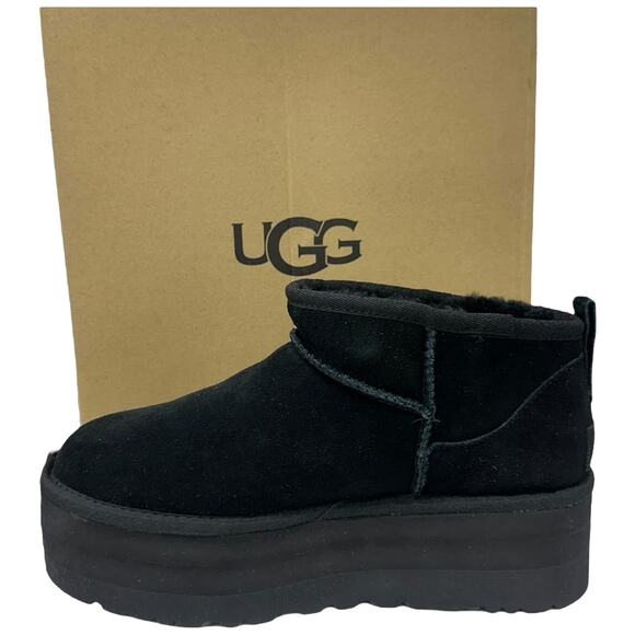 UGG Shoes - Authentic Ugg Classic Ultra Mini Platform Boots Women's 9 Black